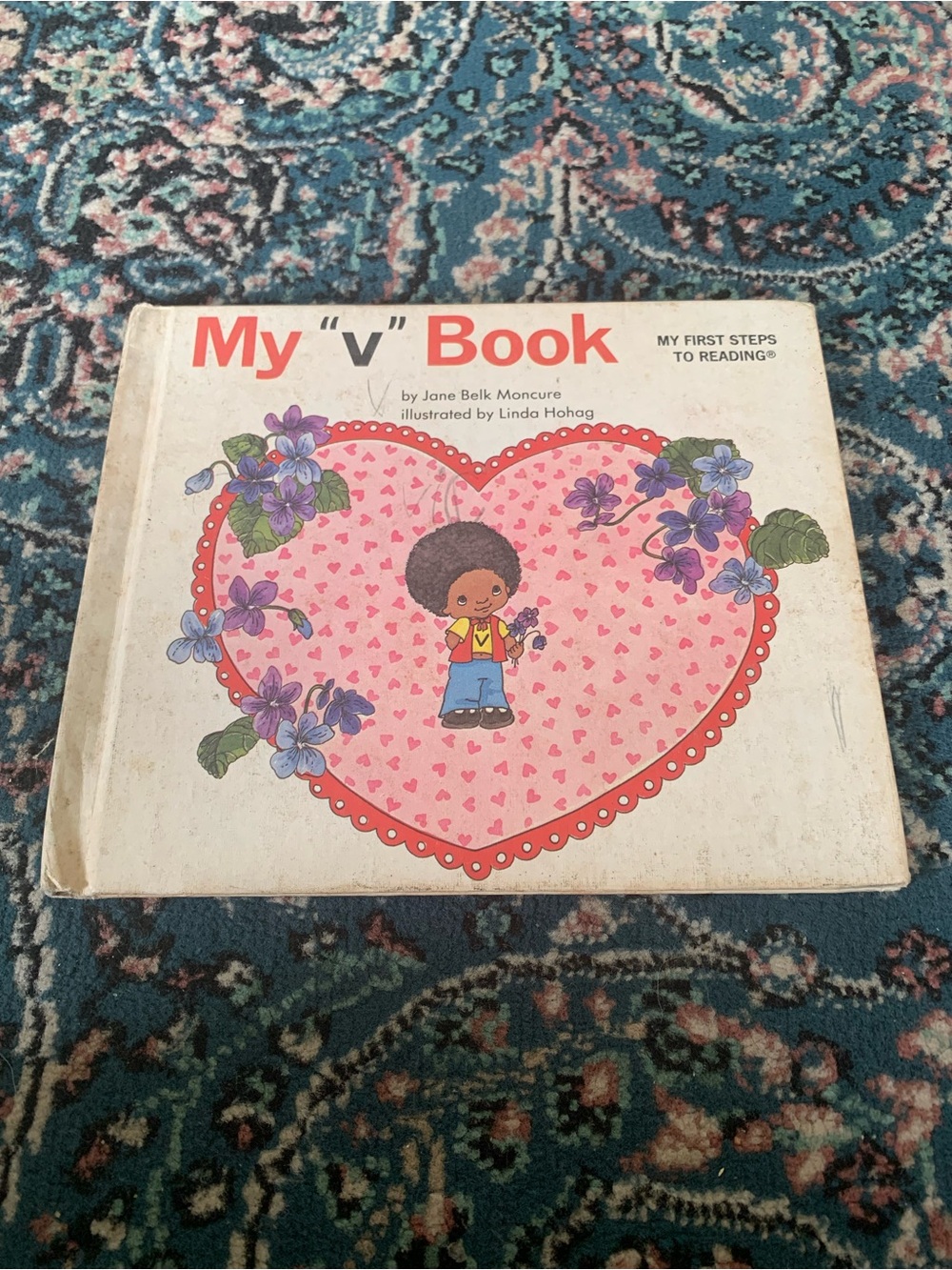 Vintage 1984 My "v" Book by Jane Belk Moncure Hardcover Special Revised Edition